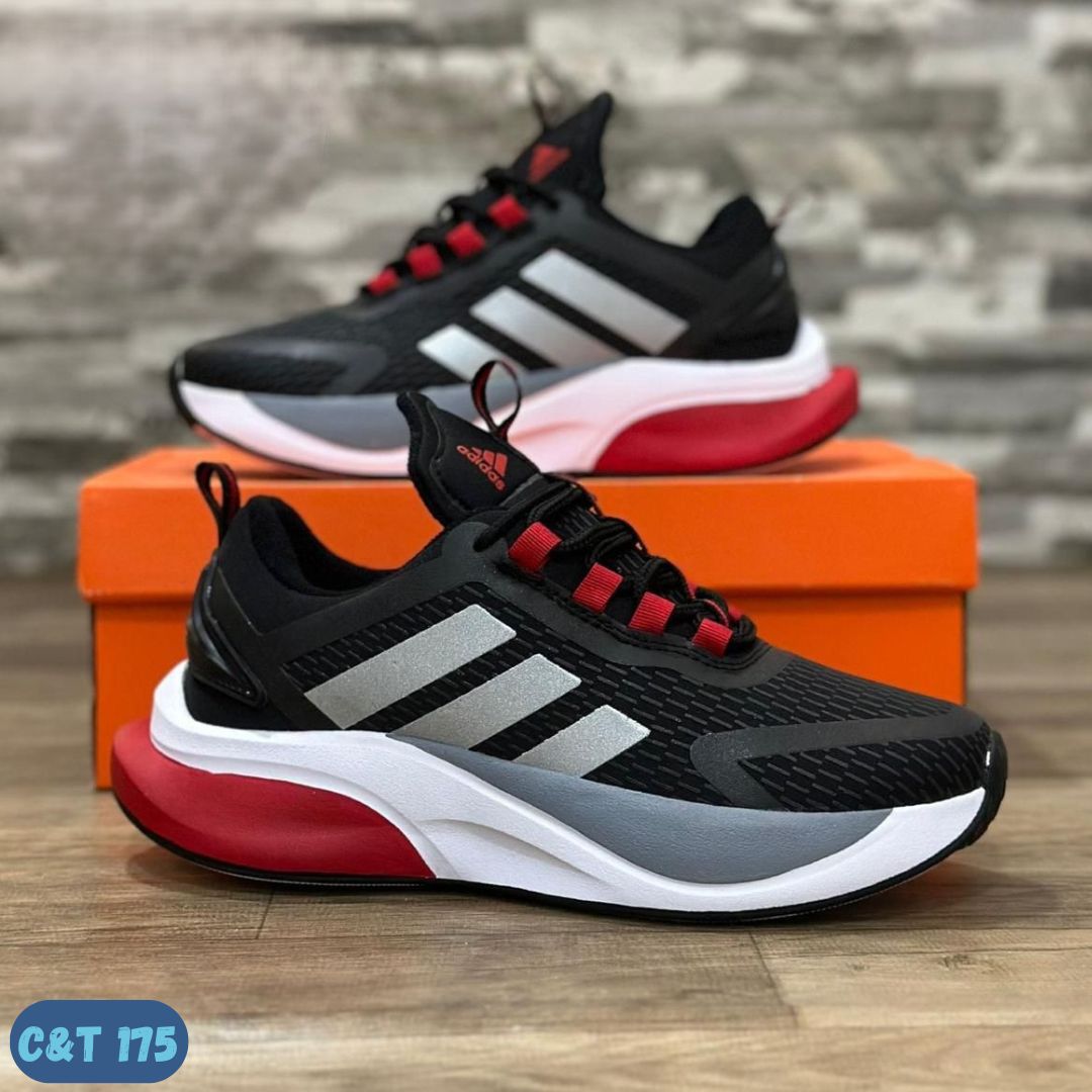 ADIDAS BOUNCE NEGRO ROJO (C&T 175)