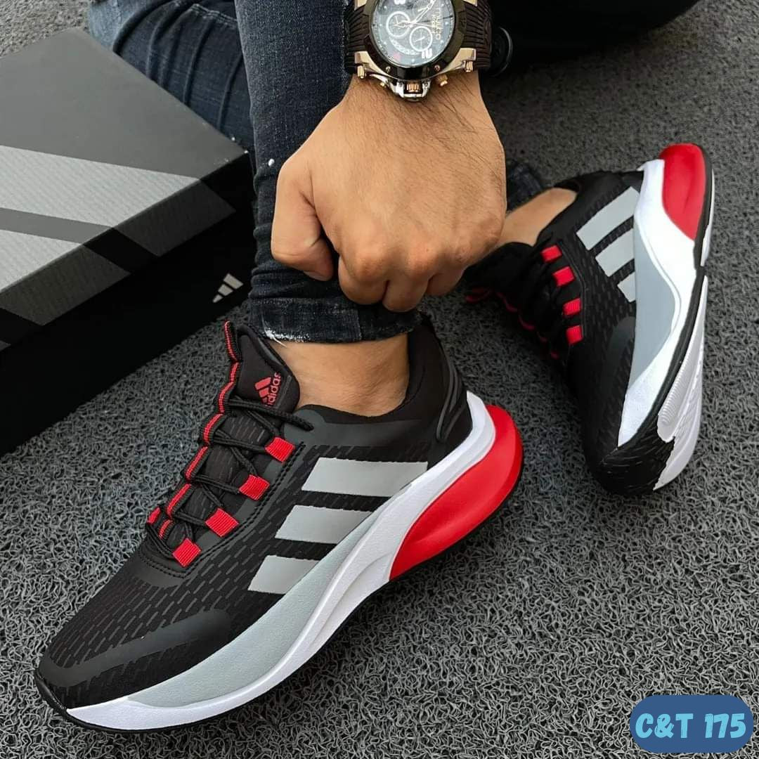 ADIDAS BOUNCE NEGRO ROJO (C&T 175)