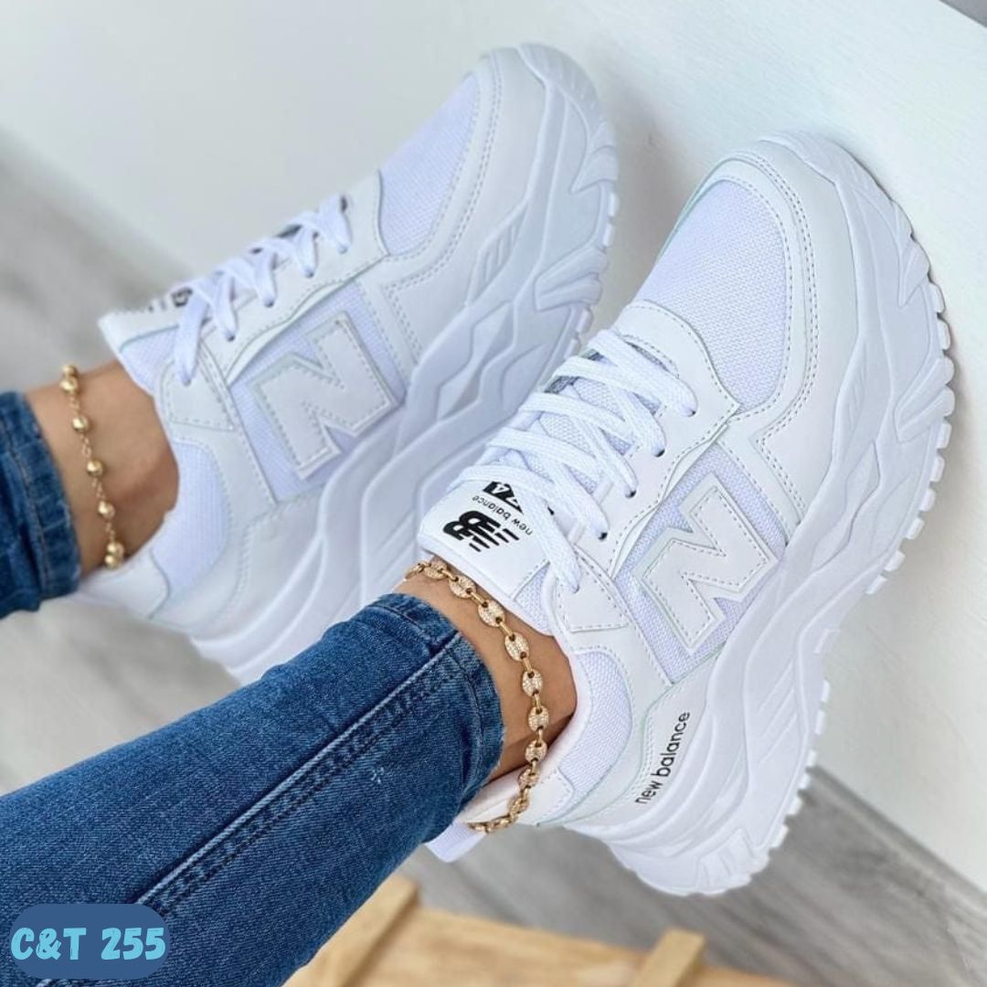 NEW BALANCE SUELA ALTA BLANCOS (C&T 255)
