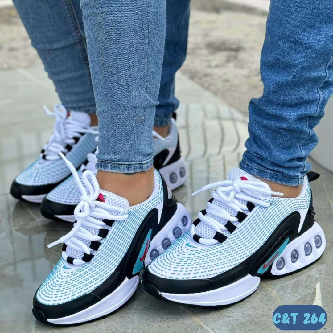 NIKE AIR MAX BLANCO TURQUESA (C&T 264)