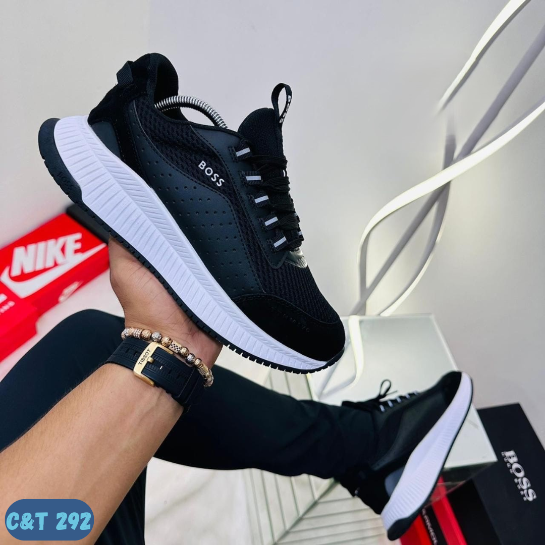 HUGO BOSS NEGRO BLANCOS (C&T 292)