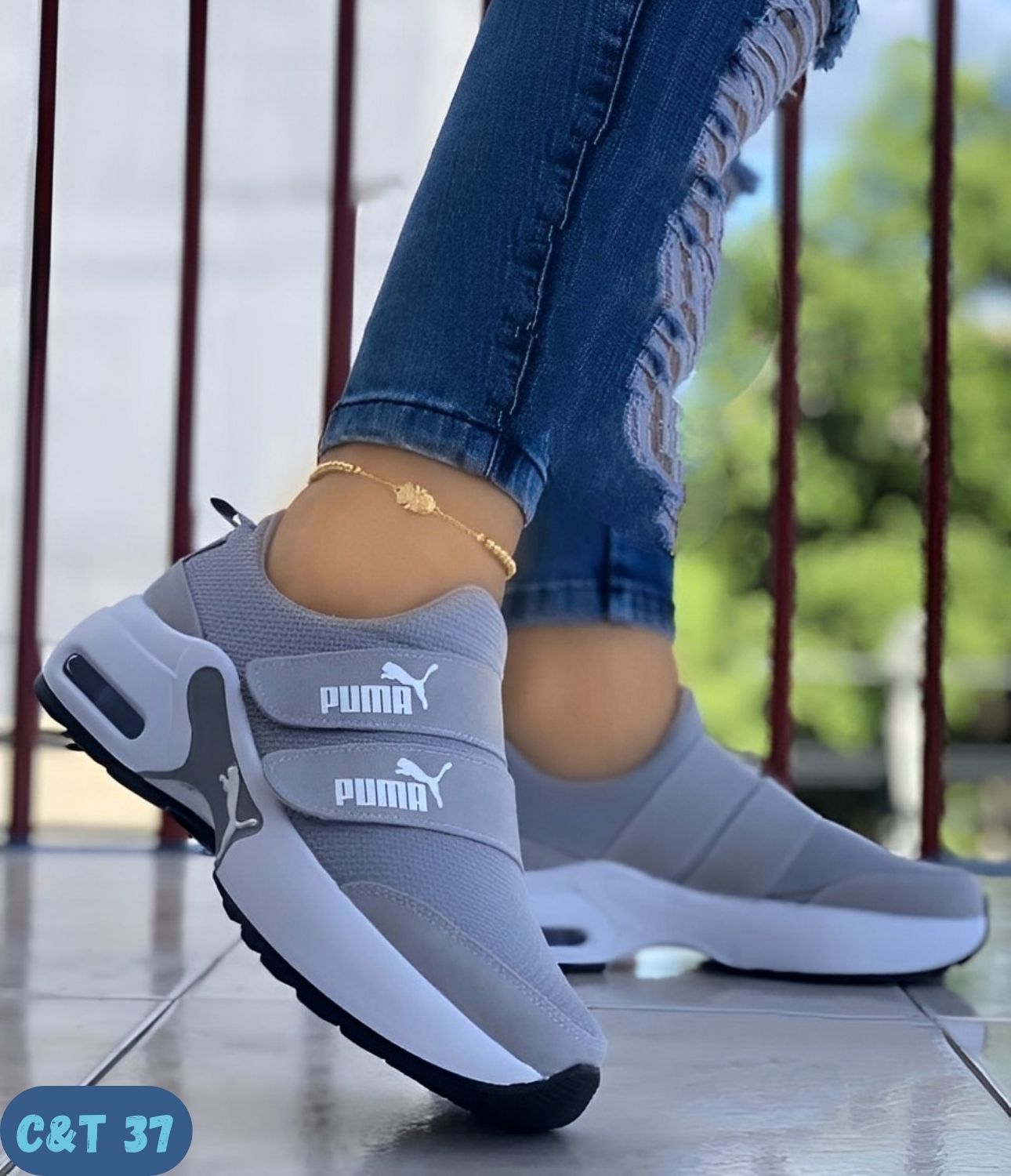 PUMA DOBLE CIERRE GRIS (C&T 37)