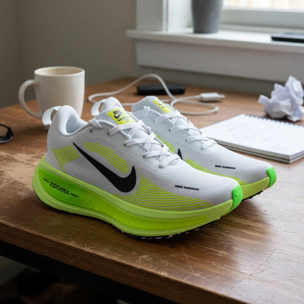 NIKE RUN VOMERO BLANCO VERDE