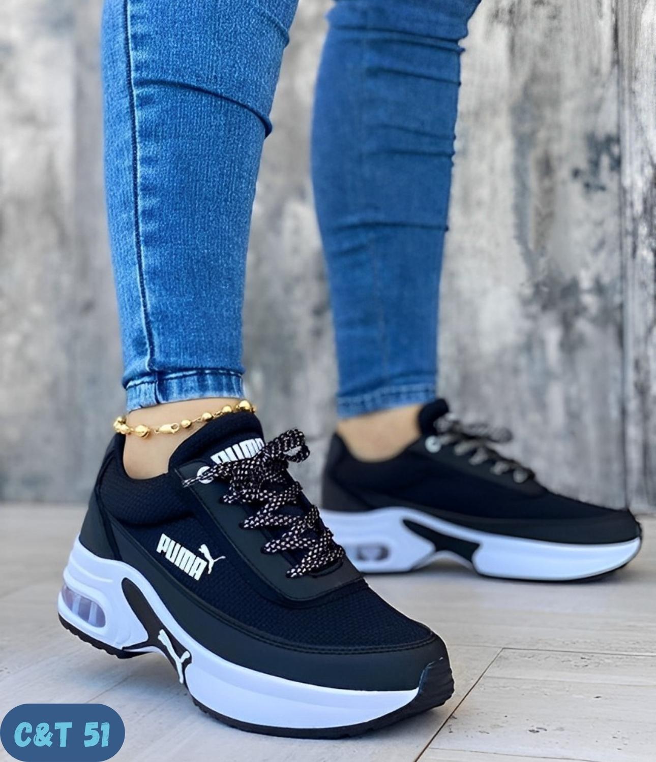 PUMA PLATAFORMA NEGROS (C&T 51)