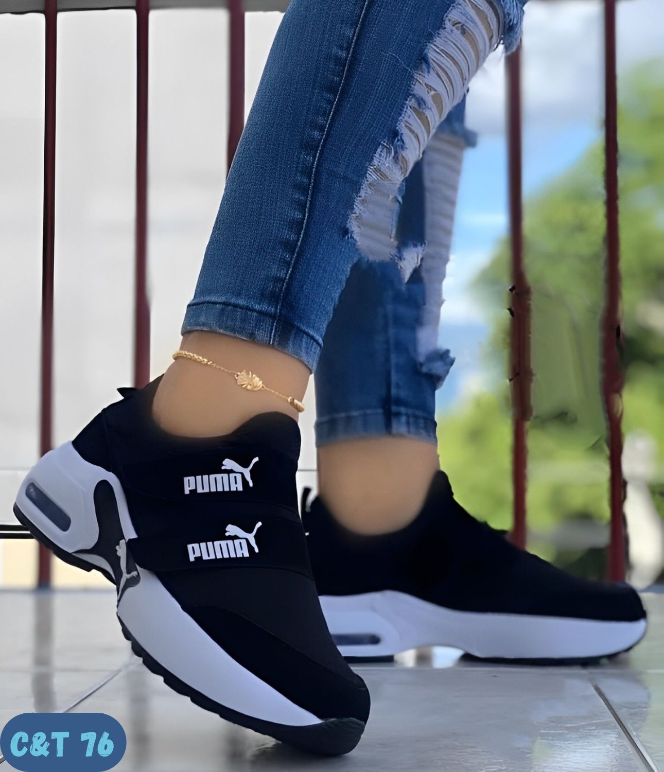 PUMA DOBLE CIERRE NEGROS (C&T 76)