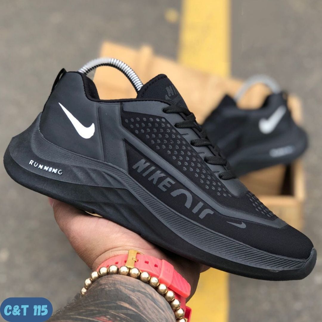 NIKE AIR RUNNING NEGROS (C&T 115)