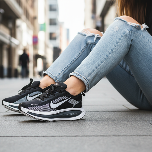 NIKE RUN VOMERO NEGROS