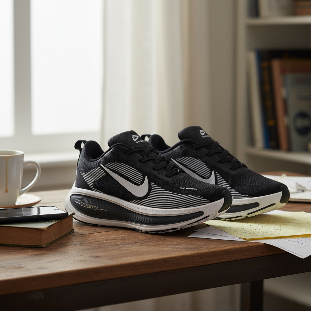 NIKE RUN VOMERO NEGROS