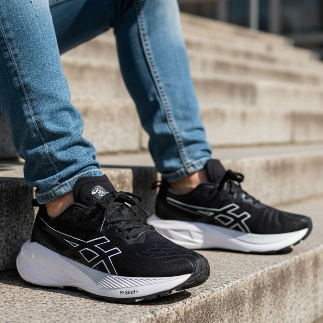 ASICS NOVABLAST 4 NEGRO+BLANCO